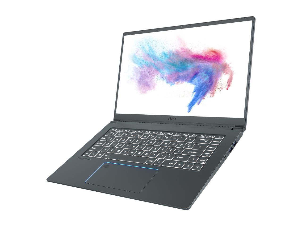 MSI Laptop Prestige 15 A10SC-296 Intel Core i7 10th Gen 10510U (1.80 GHz) 16 GB Memory 1 TB NVMe SSD NVIDIA GeForce GTX 1650 Max-Q 15.6" Windows 10 Home 64-bit