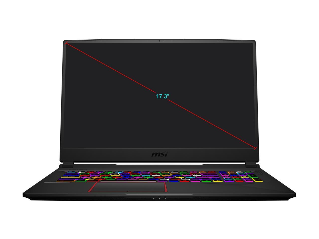 MSI GE75 Raider 10SGS-287 - 17.3" 300 Hz - Intel Core i7-10875H - GeForce RTX 2080 SUPER - 32 GB DDR4 - 1 TB SSD - Windows 10 Home - Gaming Laptop