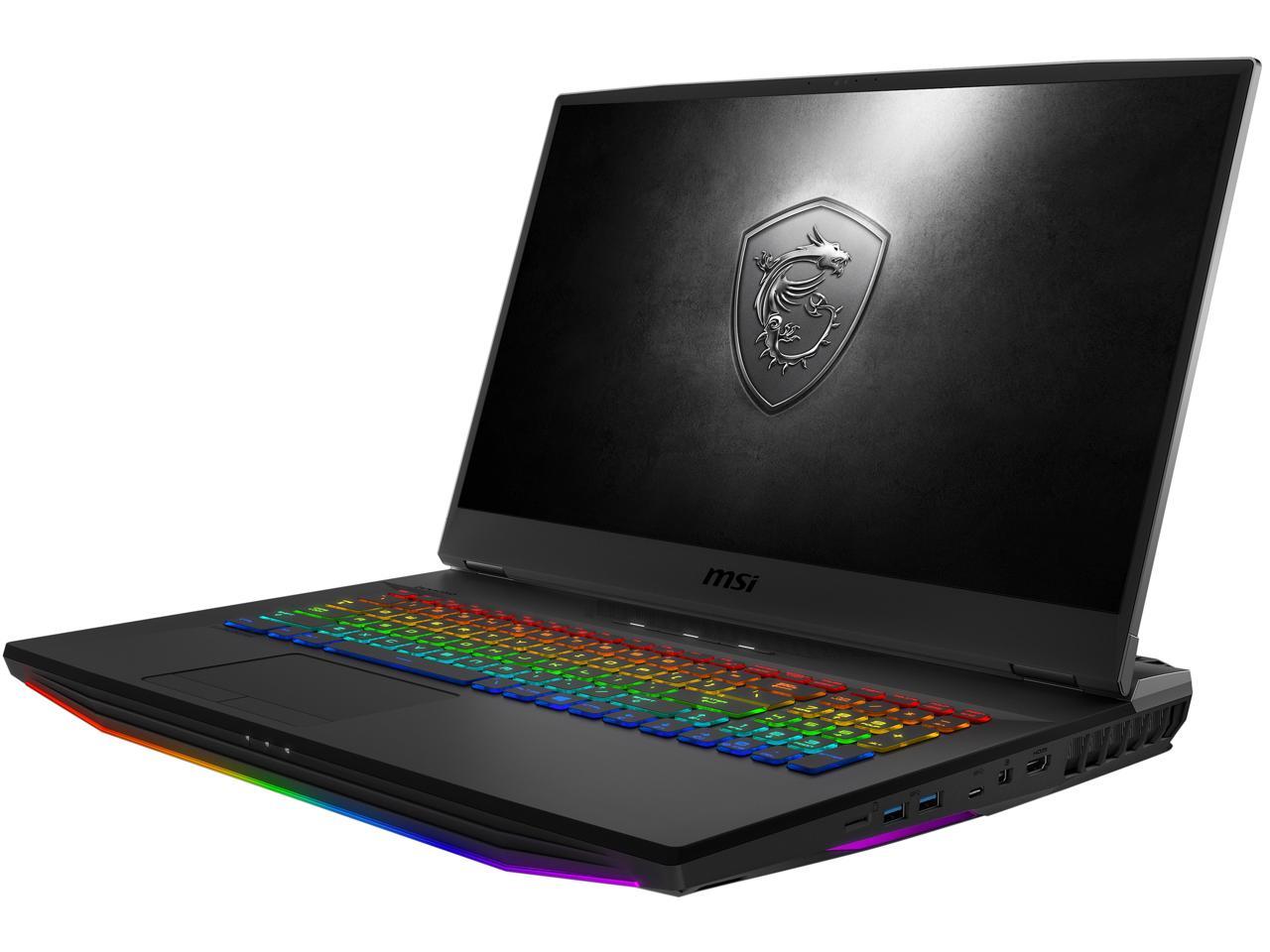 MSI GT Series GT76 Titan DT 10SGS-055 17.3" 4K/UHD Intel Core i9 10th Gen 10900K (2.40 GHz) NVIDIA GeForce RTX 2080 SUPER 64 GB Memory 2 TB SSD Windows 10 Pro 64-bit Gaming Laptop