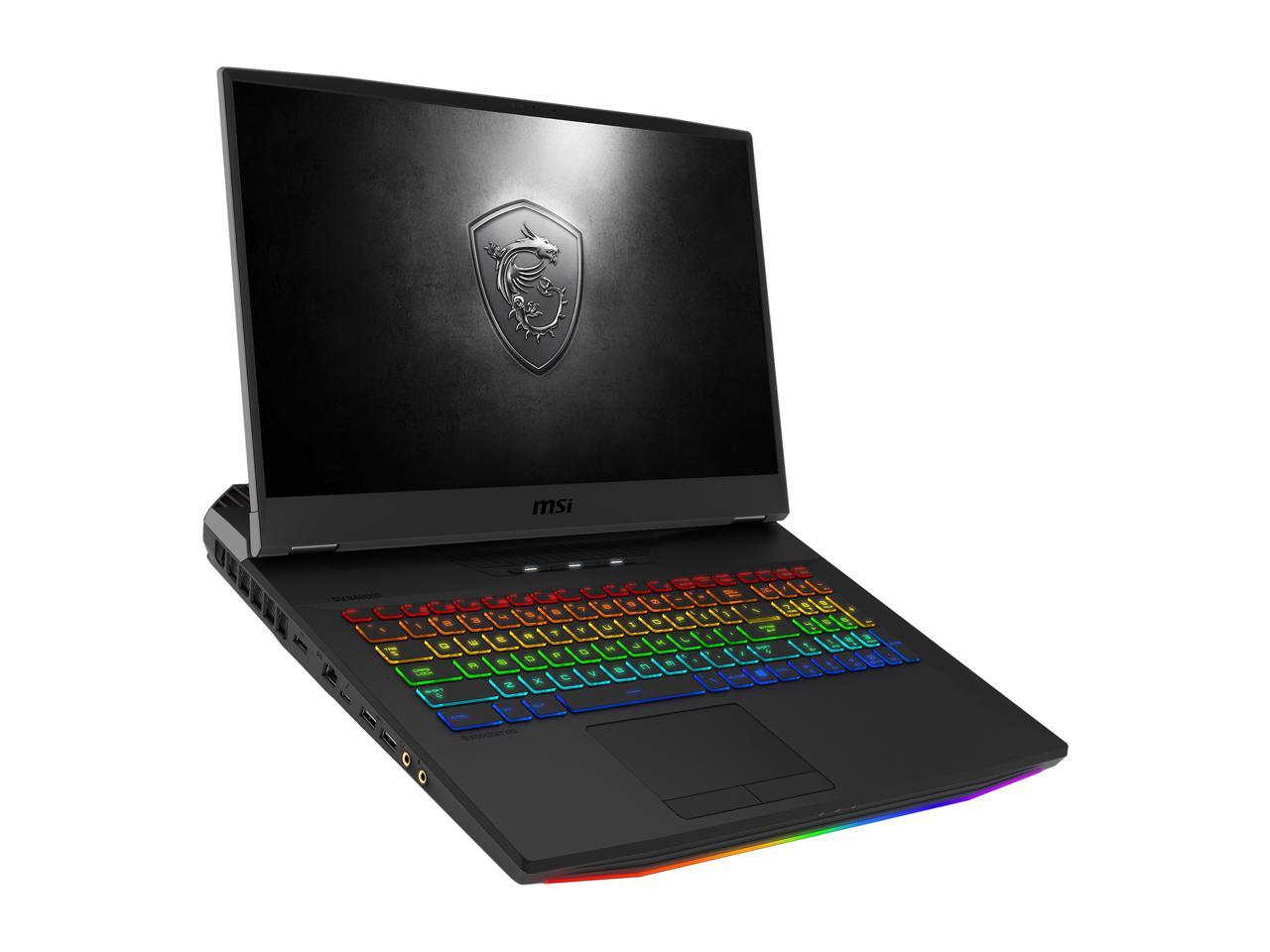 MSI GT Series GT76 Titan DT 10SGS-055 17.3" 4K/UHD Intel Core i9 10th Gen 10900K (2.40 GHz) NVIDIA GeForce RTX 2080 SUPER 64 GB Memory 2 TB SSD Windows 10 Pro 64-bit Gaming Laptop