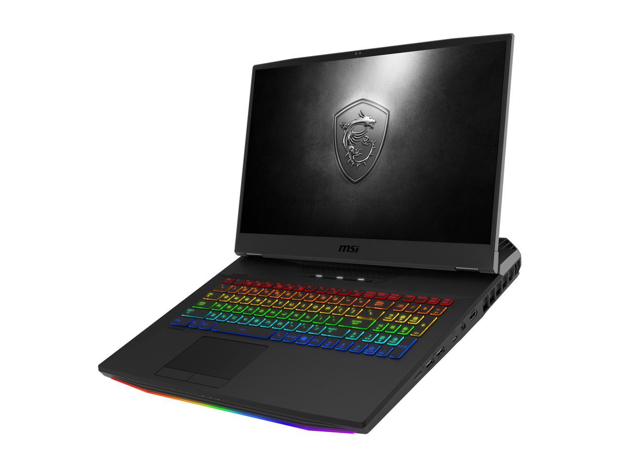 MSI GT Series GT76 Titan DT 10SGS-055 17.3" 4K/UHD Intel Core i9 10th Gen 10900K (2.40 GHz) NVIDIA GeForce RTX 2080 SUPER 64 GB Memory 2 TB SSD Windows 10 Pro 64-bit Gaming Laptop