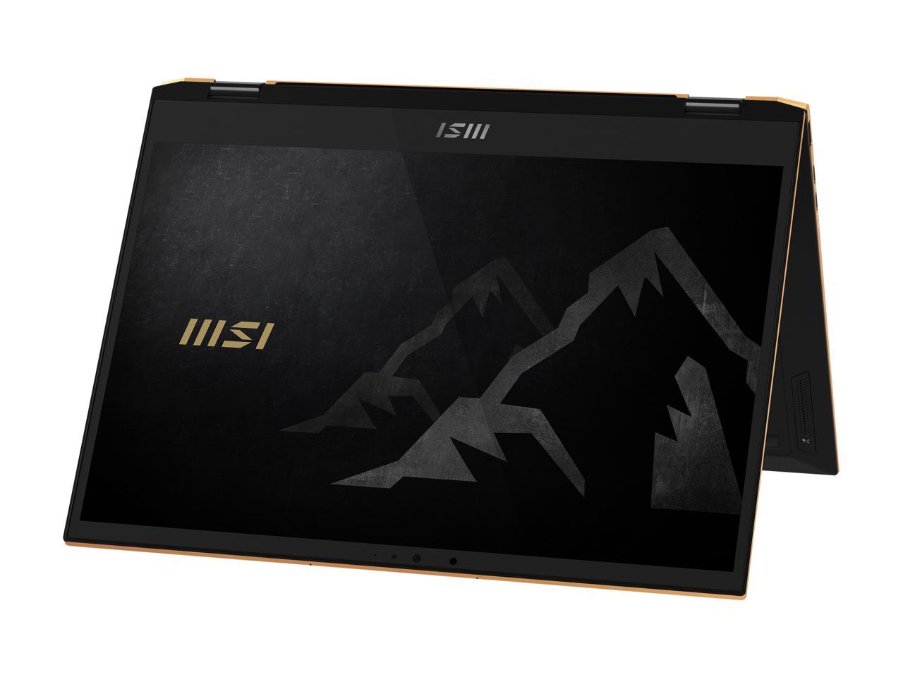 MSI SUMMIT E13 FLIP Evo 13.4" Touch Screen 2-in-1 Ultra Thin and Light Professional Laptop, Intel Core i7-1185G7, IRIS Xe, 16 GB DDR4, 512 GB NVMe SSD, Win10 with MSI Pen (A11MT-023)