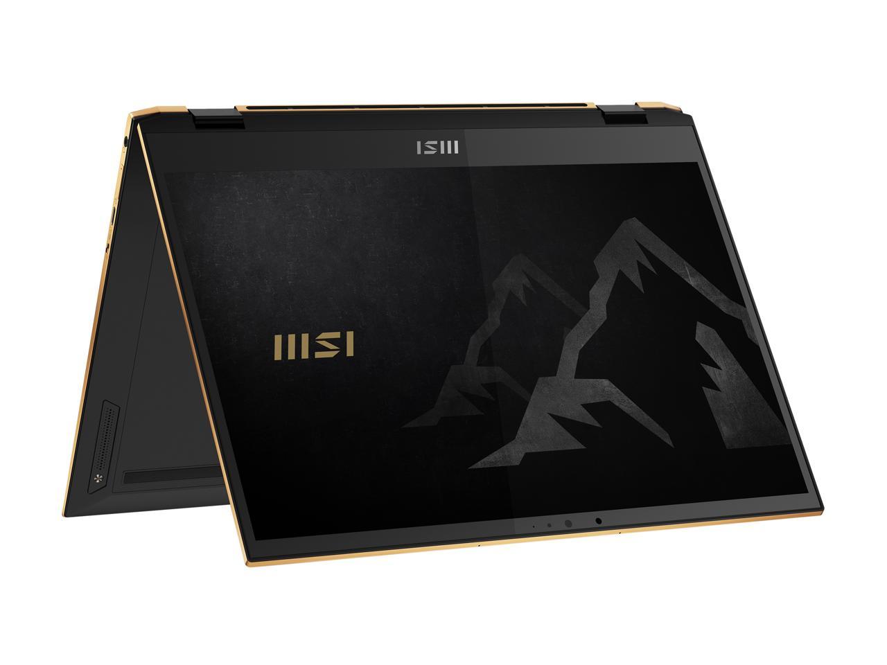 MSI SUMMIT E13 FLIP Evo 13.4" Touch Screen 2-in-1 Ultra Thin and Light Professional Laptop, Intel Core i7-1185G7, IRIS Xe, 16 GB DDR4, 512 GB NVMe SSD, Win10 with MSI Pen (A11MT-023)
