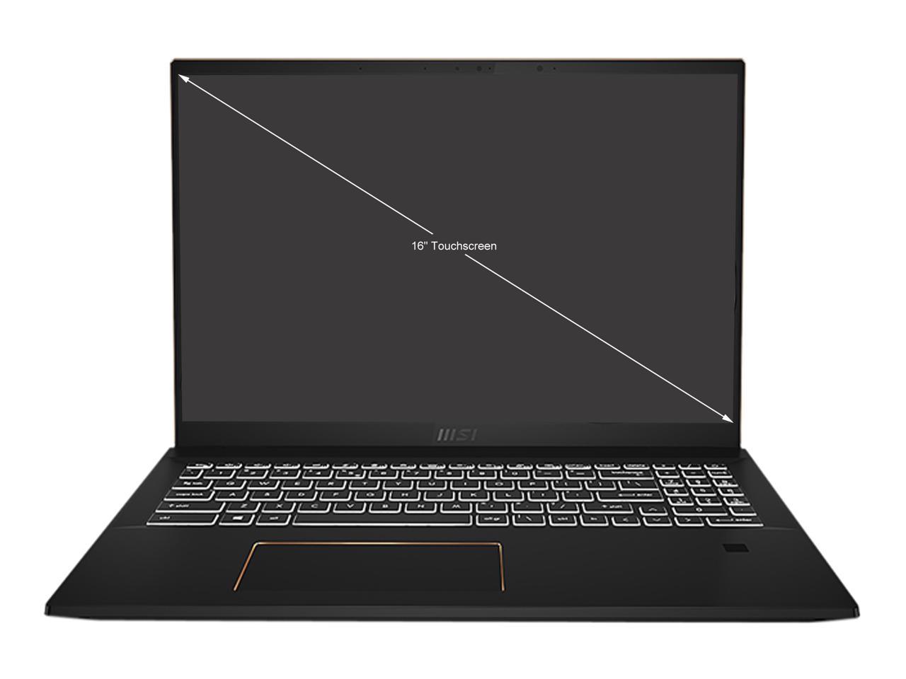 MSI Intel Core i7 11th Gen 1195G7 (2.90GHz) 16GB Memory 512 GB NVMe SSD Intel Iris Xe Graphics 16" Touchscreen 2560 x 1600 Convertible 2-in-1 Laptop Windows 10 Pro 64-bit Summit E16FlipEvo A11MT-021