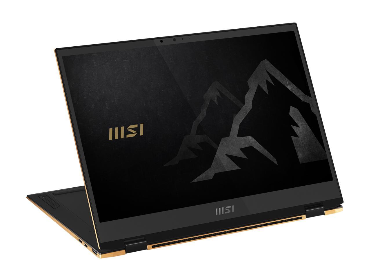 MSI Summit E13FlipEvo Intel Core i5 11th Gen 1155G7 (2.50GHz) 16GB Memory 512 GB NVMe SSD Intel Iris Xe Graphics 13.4" Touchscreen 1920 x 1200 Convertible 2-in-1 Laptop Windows 10 Home 64-bit A11MT-234