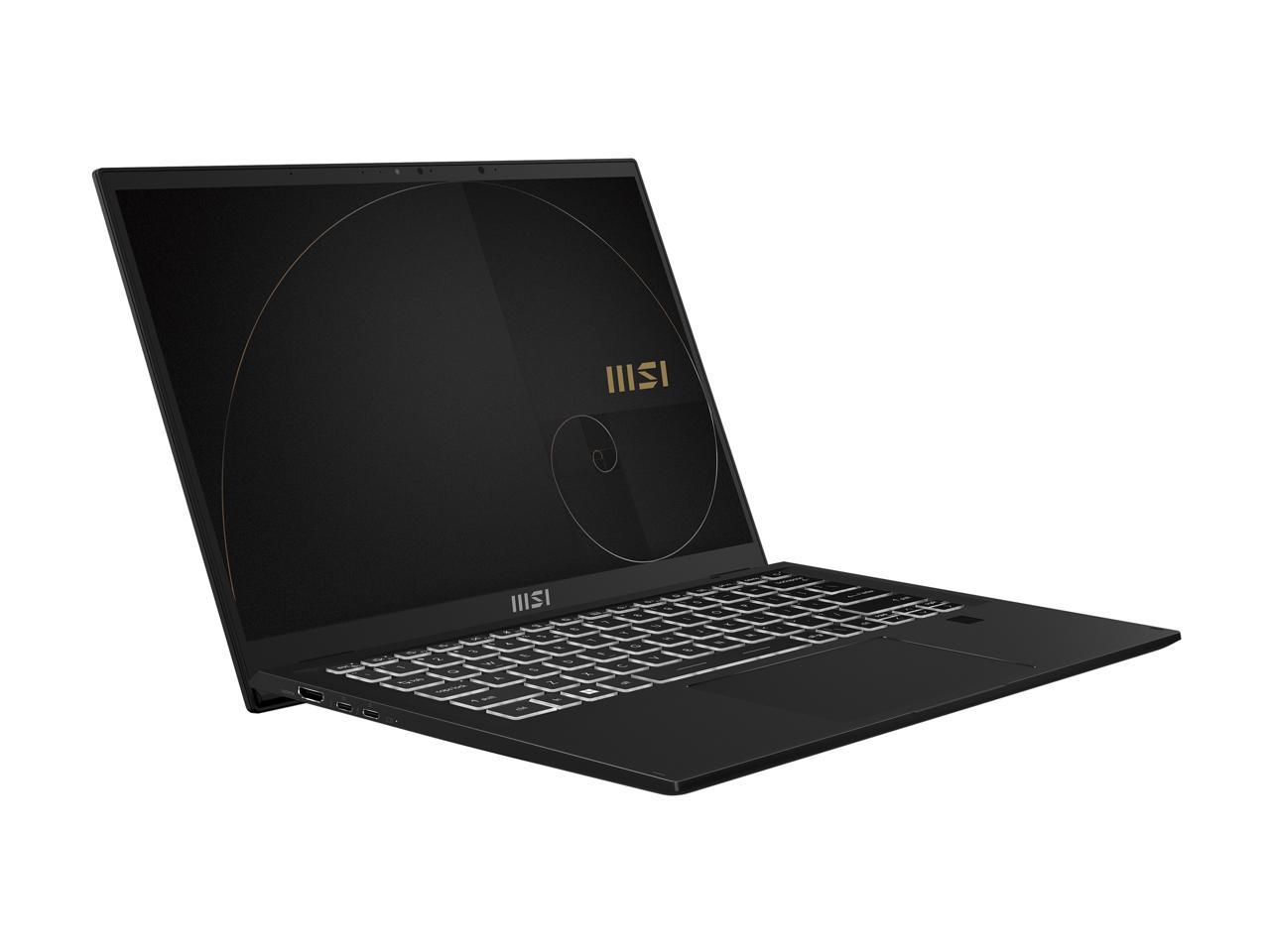 MSI Intel Core i7 12th Gen 1260P (2.10GHz) 16GB Memory 1 TB NVMe SSD Intel Iris Xe Graphics 14" Touchscreen 2880 x 1800 Convertible 2-in-1 Laptop Windows 11 Pro 64-bit Summit E14Flip Evo A12MT-016