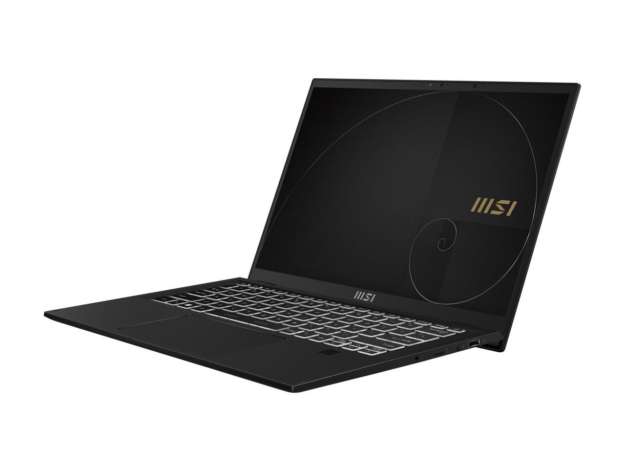 MSI Summit E14Flip Evo Intel Core i5 12th Gen 1240P (1.70GHz) 16GB Memory 512 GB NVMe SSD Intel Iris Xe Graphics 14" Touchscreen 2880 x 1800 Convertible 2-in-1 Laptop Windows 11 Pro 64-bit A12MT-017