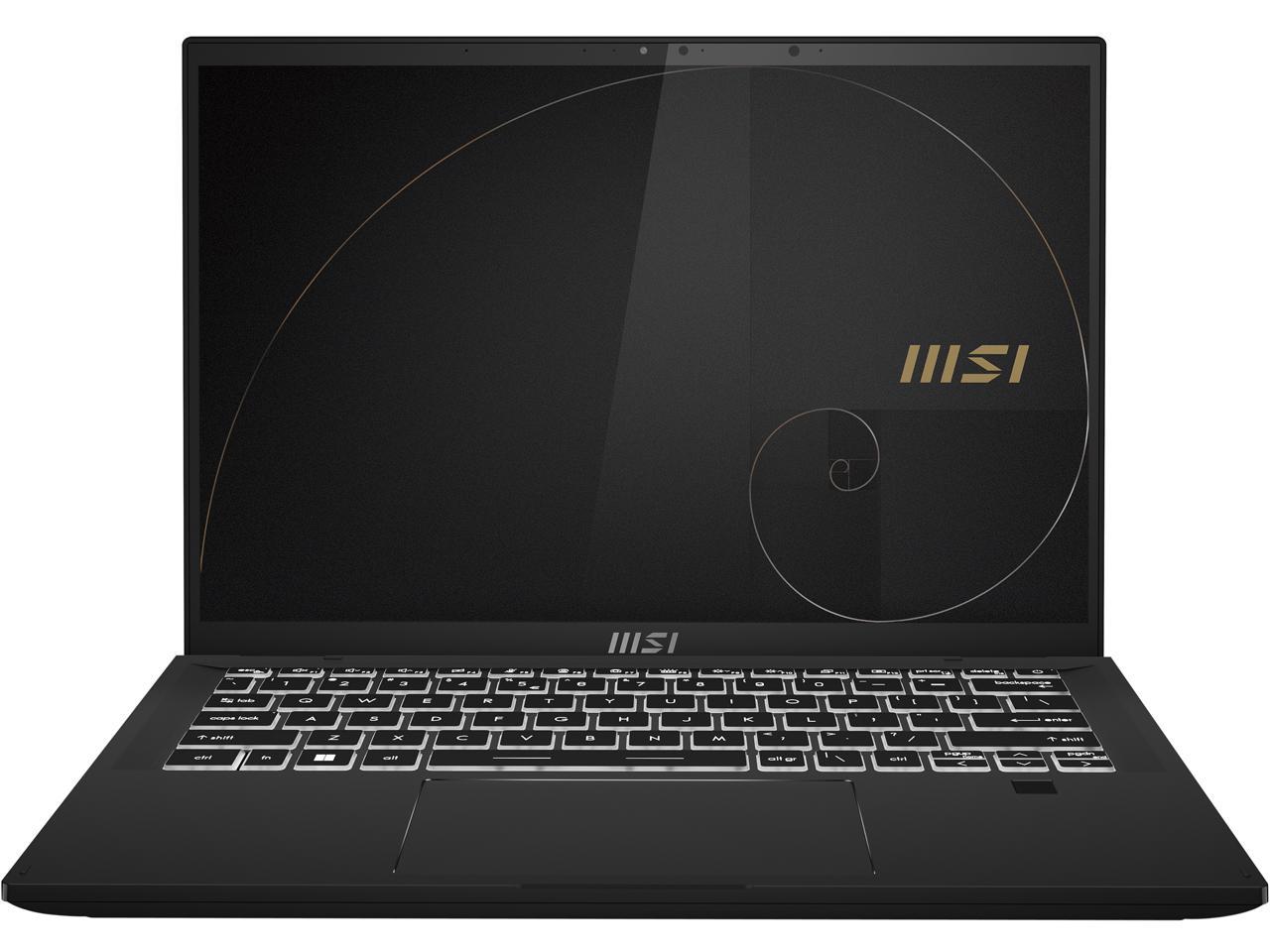 MSI Summit E14Flip Evo Intel Core i5 12th Gen 1240P (1.70GHz) 16GB Memory 512 GB NVMe SSD Intel Iris Xe Graphics 14" Touchscreen 2880 x 1800 Convertible 2-in-1 Laptop Windows 11 Pro 64-bit A12MT-017