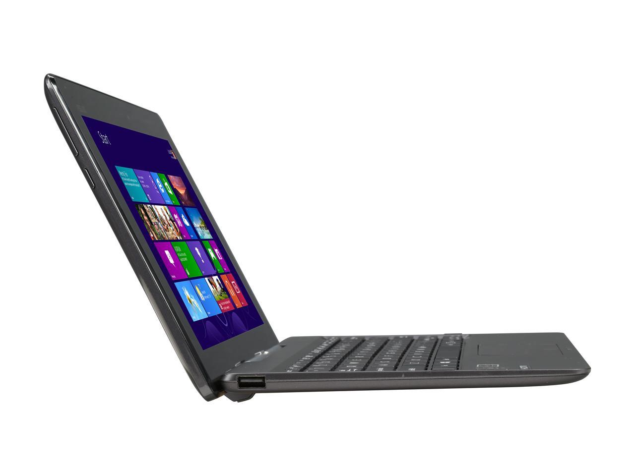 Asus Transformer Book T100TAF 10.1" 2-in-1 Tablet with Dock, Quad Core Intel Atom Bay Trail Z3735F 1.33 GHz (1.83 GHz Burst), 2 GB Memory, 32 GB Storage, Windows 8.1, Certified Refurbished