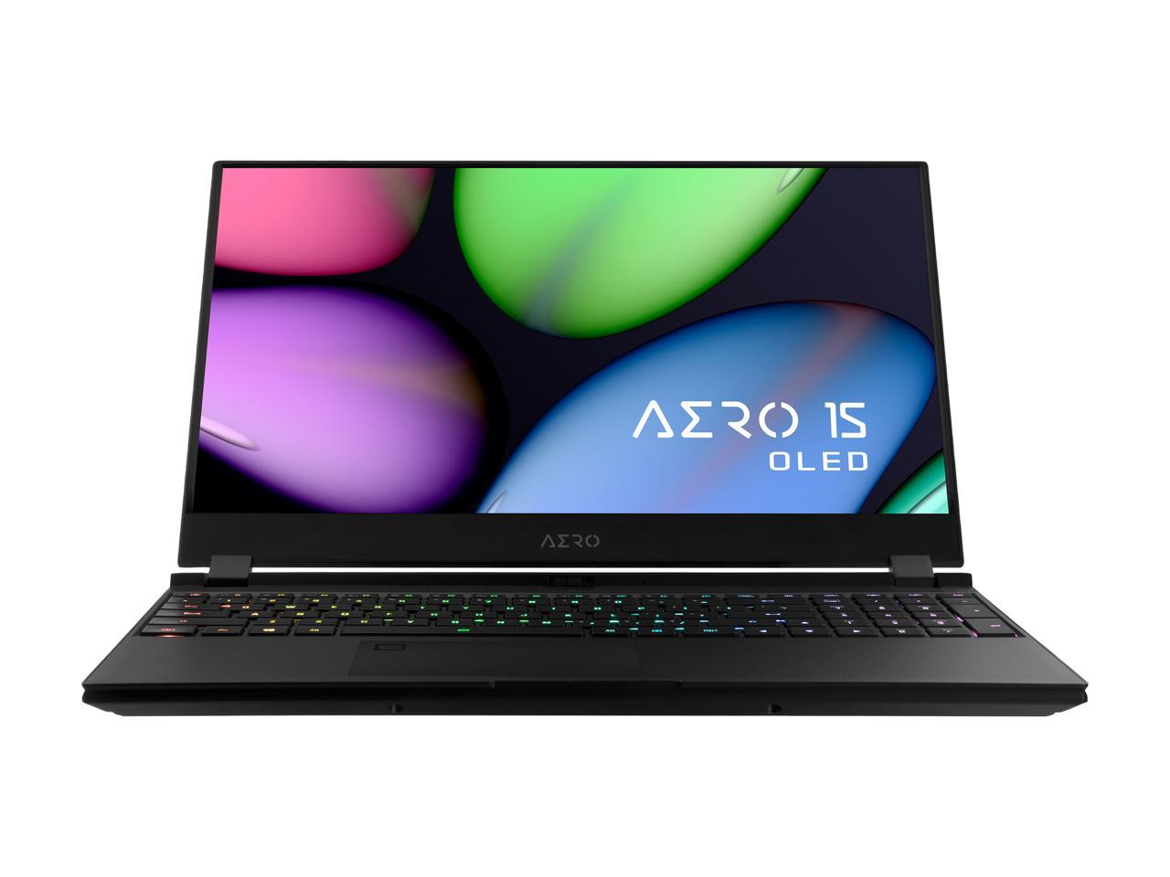 GIGABYTE AERO 15 OLED KB-8US5130SP, 15.6" 4K/UHD Gaming Laptop, Intel Core i7-10875H, RTX 2060, 16 GB Memory, 512 GB SSD