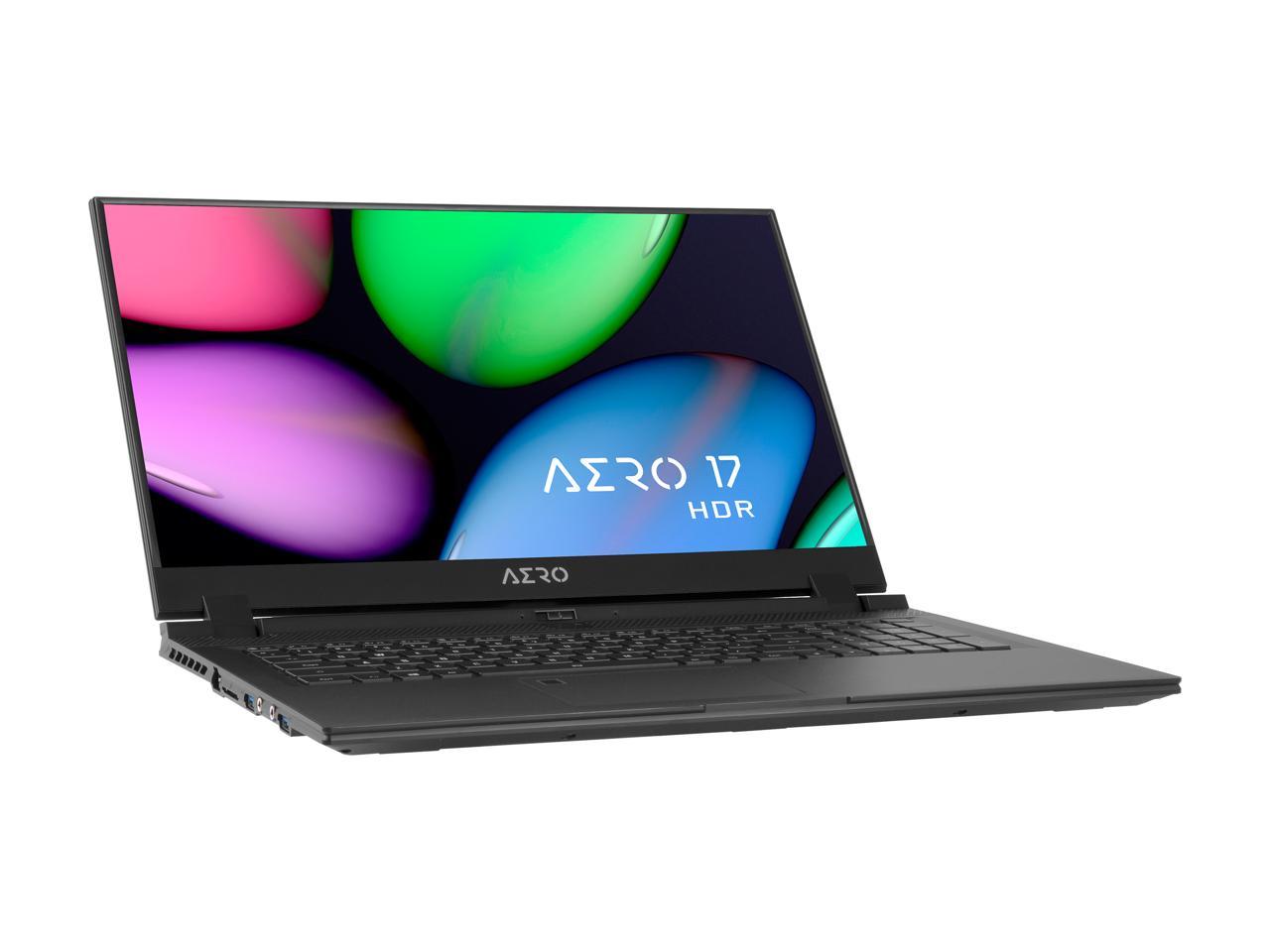 GIGABYTE AERO 17 HDR XB-8US4450SP 17.3" 4K/UHD IPS Intel Core i7 10th Gen 10875H (2.30 GHz) NVIDIA GeForce RTX 2070 SUPER Max-Q 32 GB Memory 1 TB PCIe SSD Windows 10 Pro 64-bit Gaming Laptop