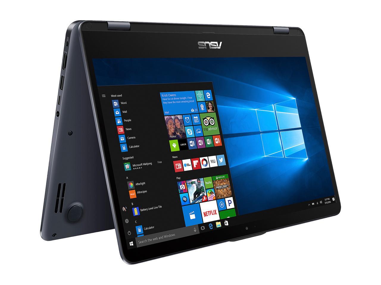 ASUS VivoBook Flip 14 TP410UA-DB51T Includes ASUS Pen, 14" with Fingerprint Reader 2-in-1 FHD Touchscreen Laptop, Intel Core i5-7200U 2.5 GHz (Turbo to 3.1 GHz) Processor, 6 GB DDR4, 1 TB 5400 RPM HDD