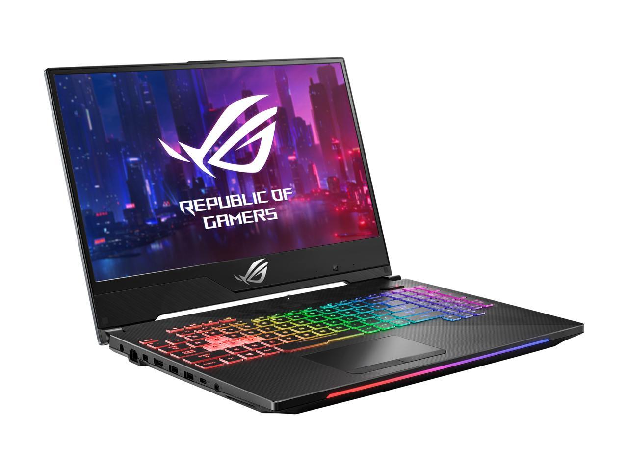 ASUS - Gaming Laptop - 15.6" 144 Hz IPS-type - Intel Core i7-8750H - NVIDIA GeForce RTX 2070 - 16 GB RAM - 512 GB SSD - RGB Keyboard - Windows 10 - ROG Strix Scar II (GL504GW-DS74)