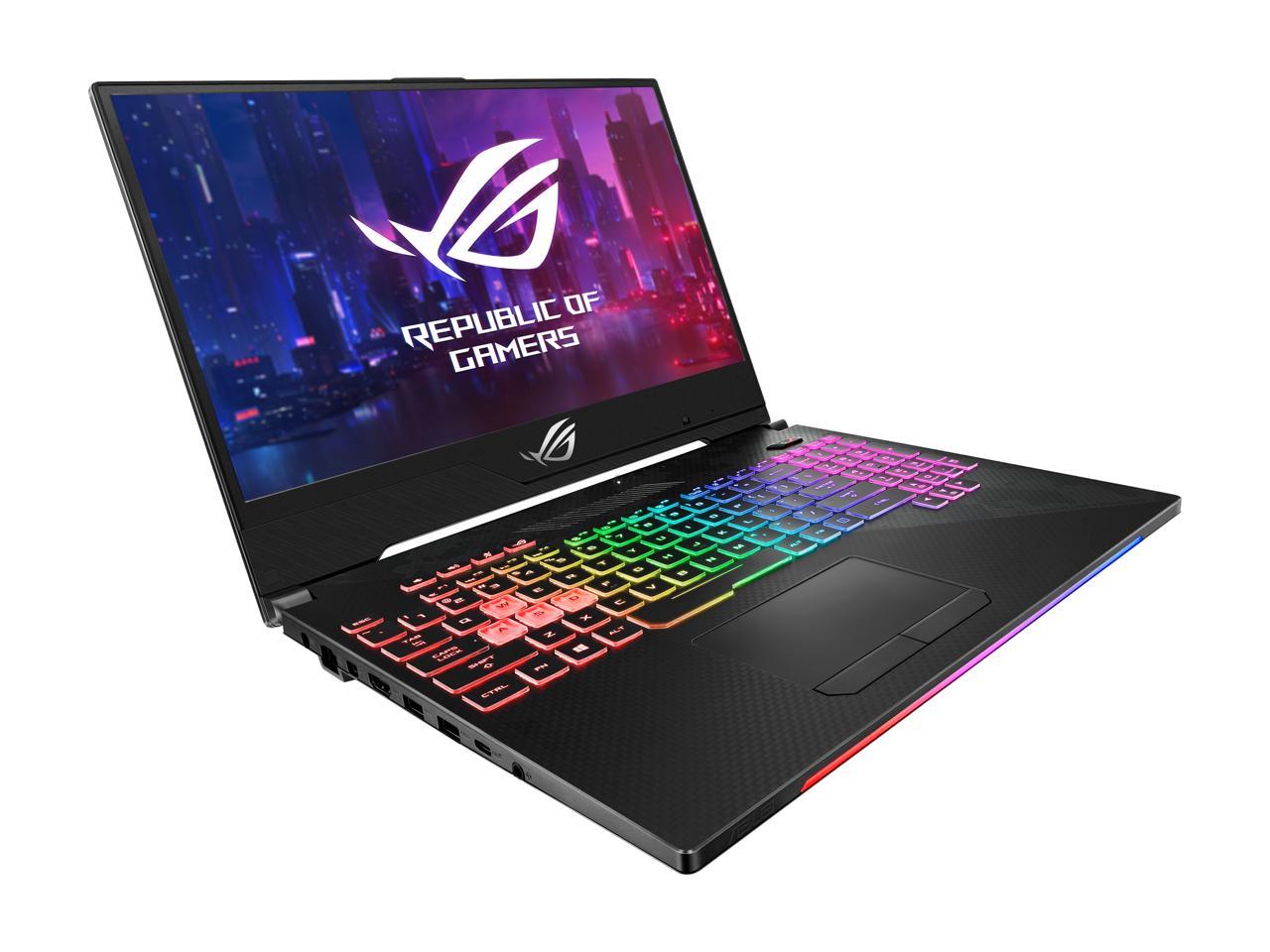 ASUS - Gaming Laptop - 15.6" 144 Hz IPS-type - Intel Core i7-8750H - NVIDIA GeForce RTX 2070 - 16 GB RAM - 512 GB SSD - RGB Keyboard - Windows 10 - ROG Strix Scar II (GL504GW-DS74)