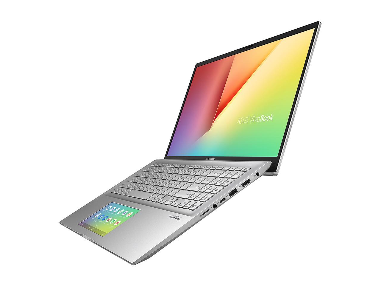 ASUS VivoBook S15 S532 Thin & Light 15.6" FHD, Intel Core i7-8565U CPU, 8 GB DDR4 RAM, PCIe NVMe 512 GB SSD, Windows 10 Home, S532FA-SB77, Transparent Silver