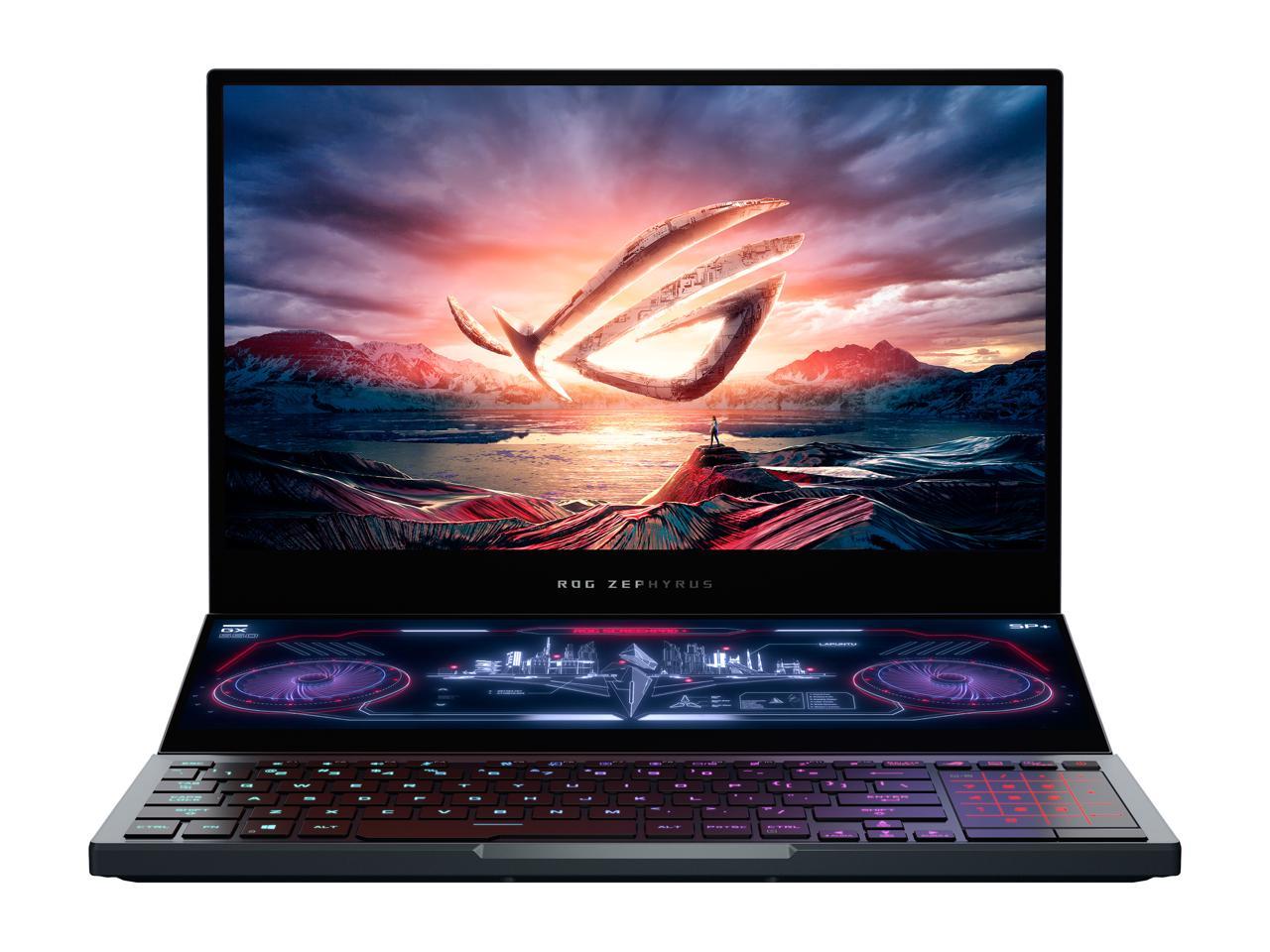 ASUS ROG Zephyrus Duo 15 - 15.6" 300 Hz - GeForce RTX 2070 SUPER - Intel Core i7-10875H - 32 GB DDR4 - 2 TB RAID 0 SSD - Per-Key RGB - Thunderbolt 3 - Windows 10 - Gaming Laptop (GX550LWS-XS79)