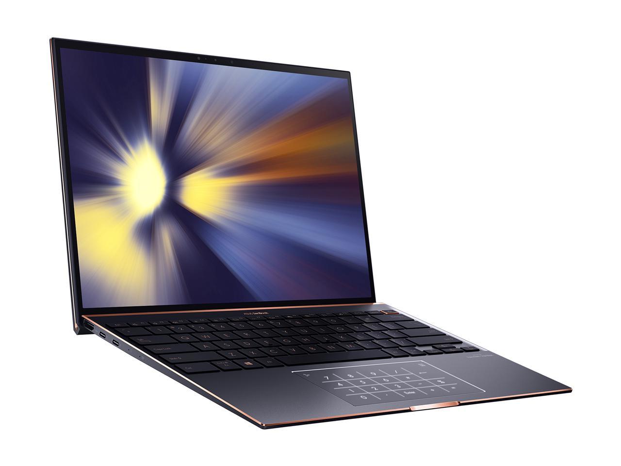 ASUS ZenBook S Ultra Slim Laptop, 13.9" 3300x2200 3:2 500nits Touch Display, Intel Evo Platform Core i7-1165G7 CPU, 16GB RAM, 1TB SSD, Thunderbolt 4, TPM, Windows 10 Pro, Jade Black, UX393EA-XB77T