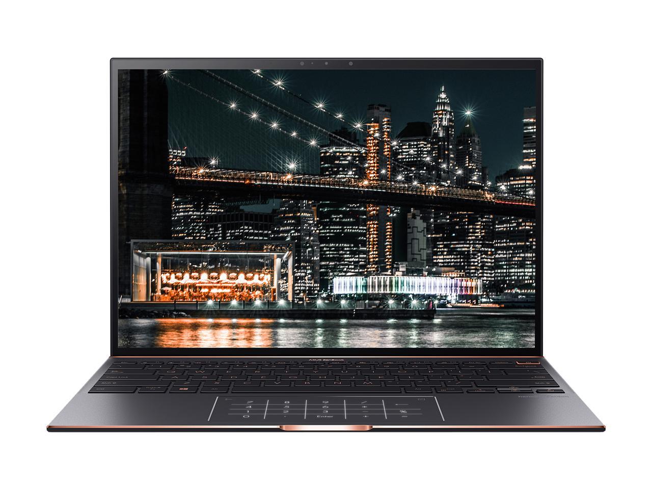 ASUS ZenBook S Ultra Slim Laptop, 13.9" 3300x2200 3:2 500nits Touch Display, Intel Evo Platform Core i7-1165G7 CPU, 16GB RAM, 1TB SSD, Thunderbolt 4, TPM, Windows 10 Pro, Jade Black, UX393EA-XB77T