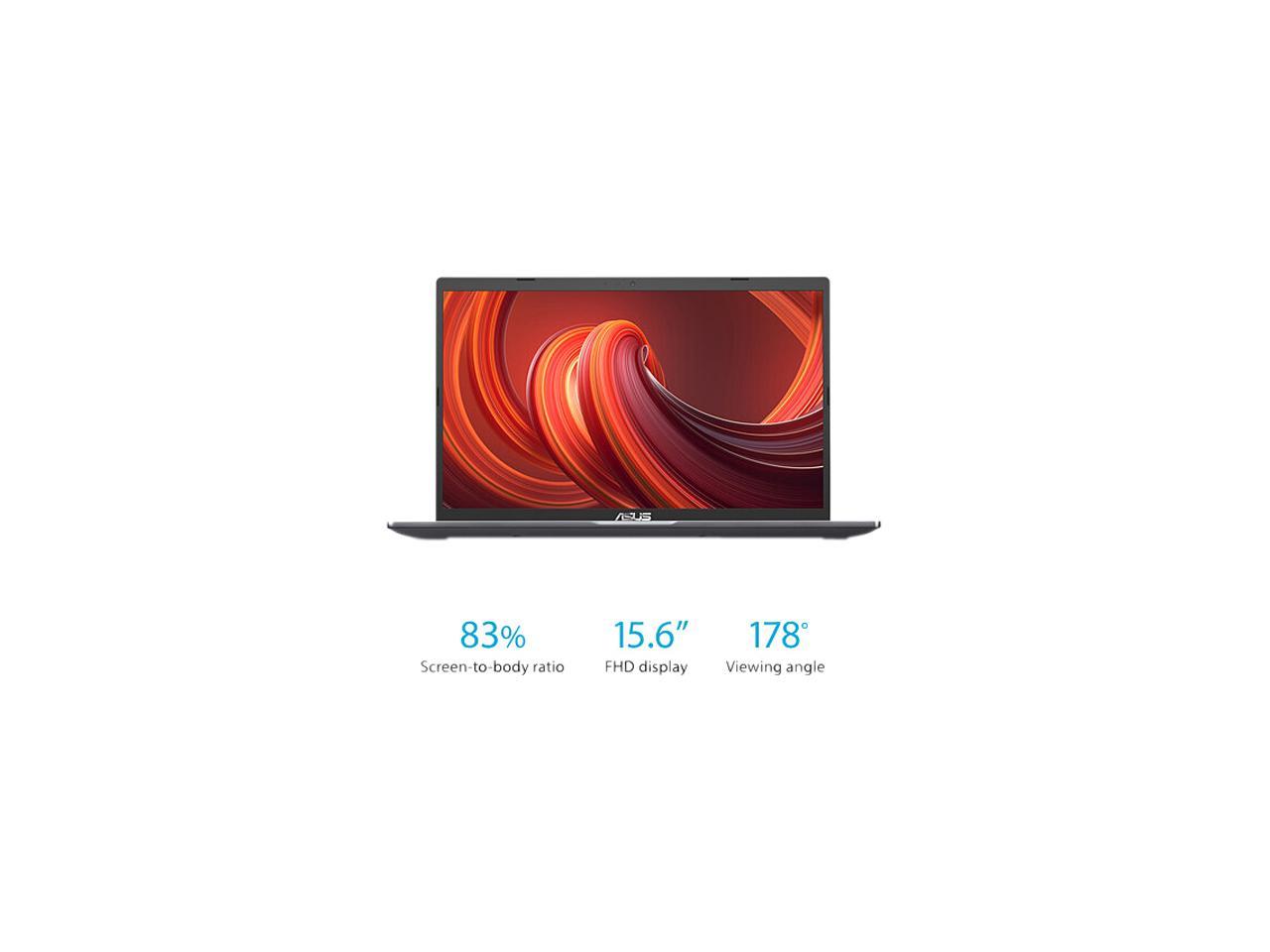 ASUS VivoBook 15 F515 Thin and Light Laptop, 15.6" FHD Display, Core i7-1165G7 Processor, Iris Xe Graphics, 8GB DDR4 RAM, 512GB SSD, Fingerprint, Windows 11 Home, Slate Grey, F515EA-DH75