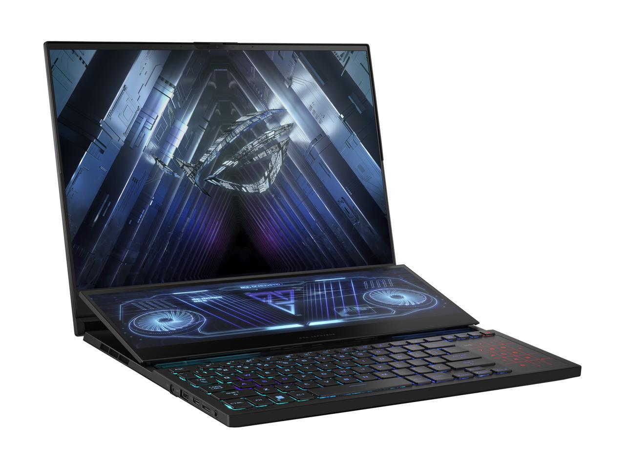ASUS ROG Zephyrus Duo 16 (2022) Gaming Laptop, 16" 165Hz ROG Nebula HDR QHD 16:10 Display, NVIDIA GeForce RTX 3070 Ti, AMD Ryzen 9 6900HX, 32GB DDR5, 1TB SSD, Windows 11 Pro, GX650RW-XS96