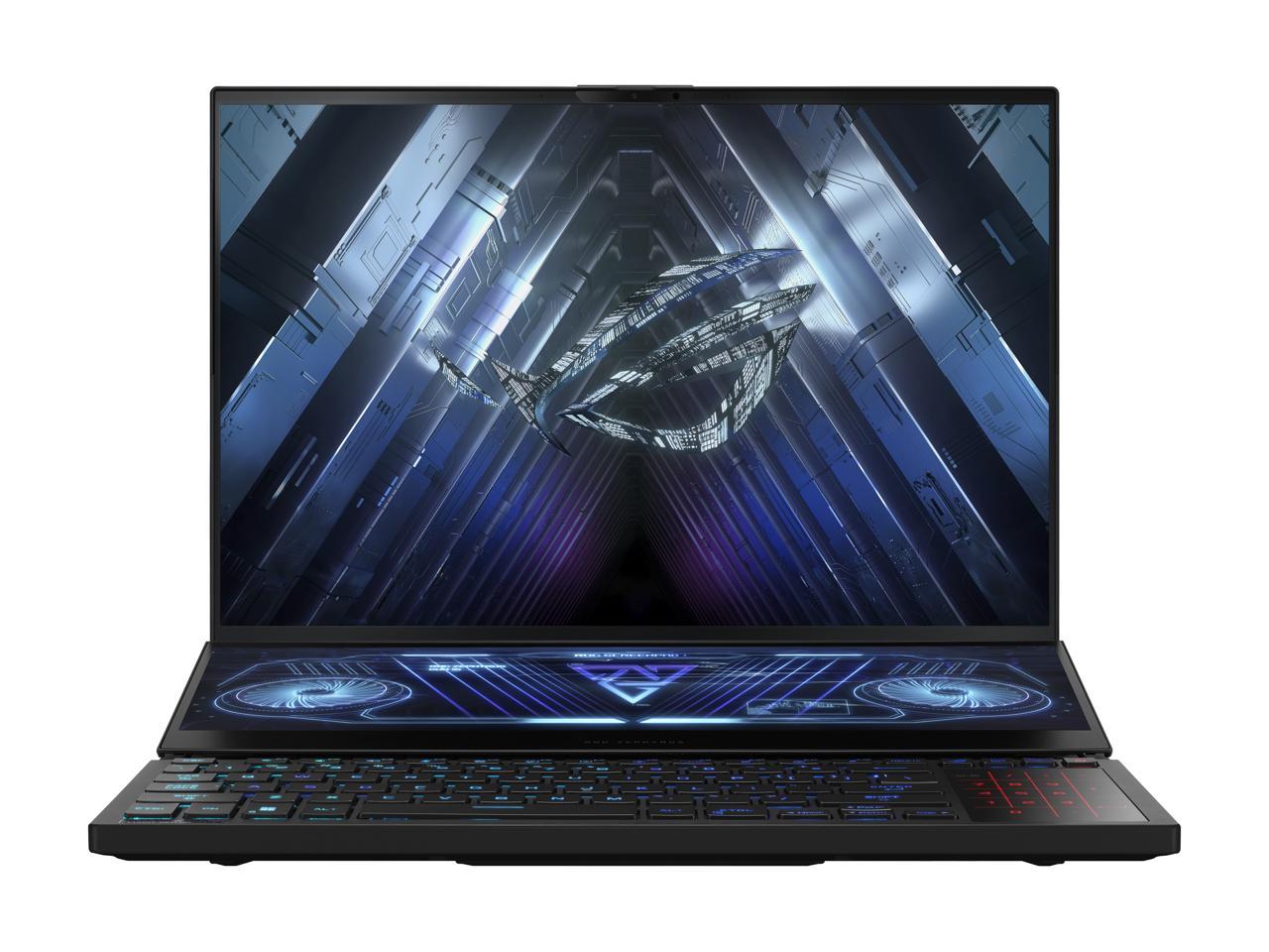 ASUS ROG Zephyrus Duo 16 (2022) Gaming Laptop, 16" 165Hz ROG Nebula HDR QHD 16:10 Display, NVIDIA GeForce RTX 3070 Ti, AMD Ryzen 9 6900HX, 32GB DDR5, 1TB SSD, Windows 11 Pro, GX650RW-XS96