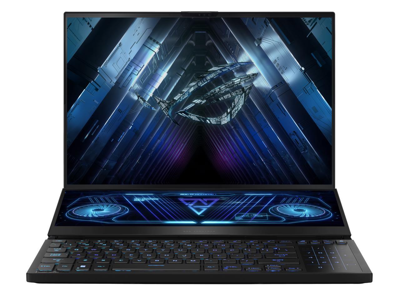 ASUS ROG Zephyrus Duo 16 (2023) Gaming Laptop, 16� Mini LED 240Hz/3ms, QHD 16:10 Display, 100% DCI-P3, NVIDIA GeForce RTX 4080, AMD Ryzen 9 7945HX, 32GB DDR5, 1TB SSD, Windows 11 Pro, GX650PZ-XS96