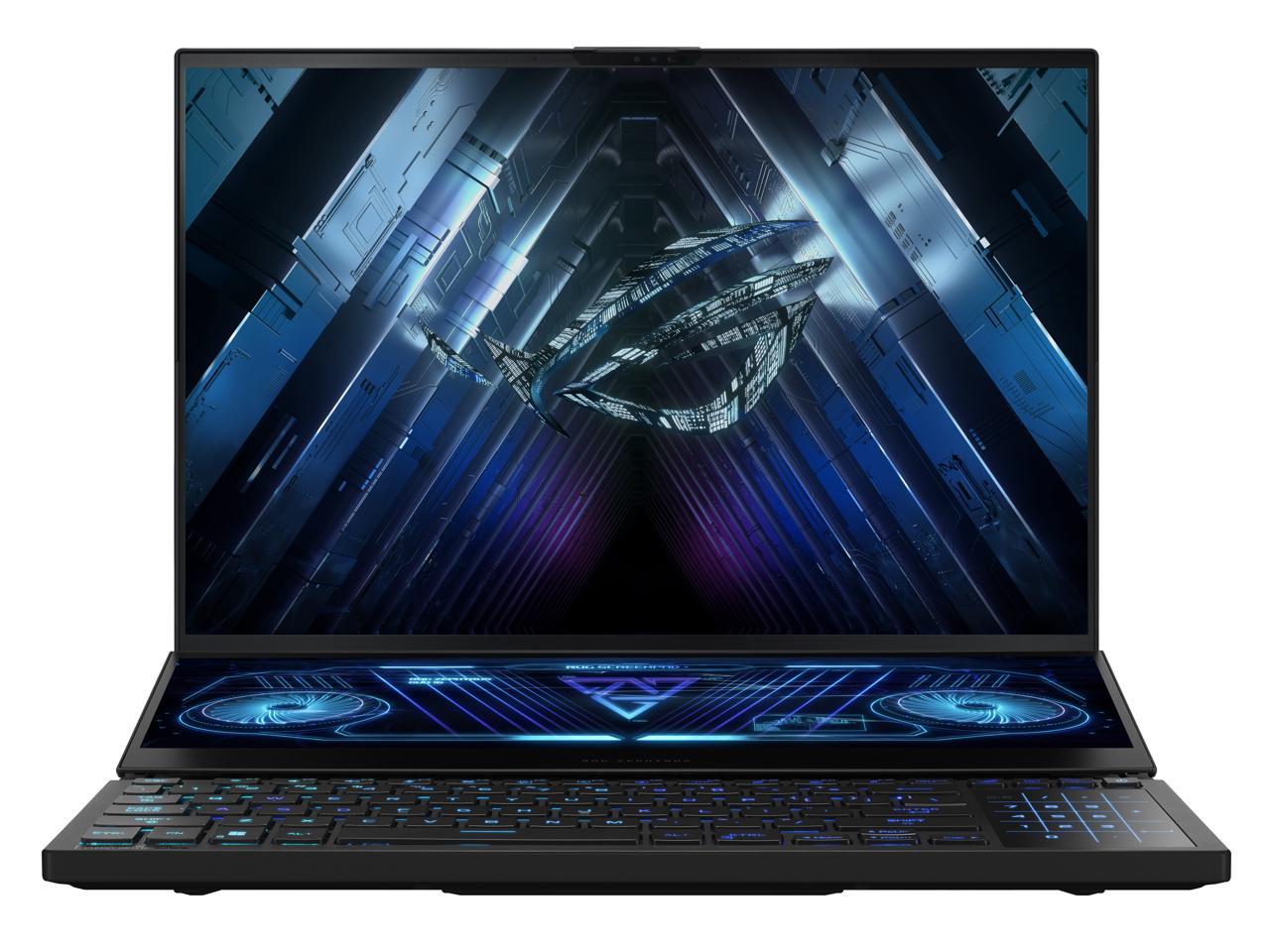 ASUS ROG Zephyrus Duo 16 (2023) Gaming Laptop, 16� Mini LED 240Hz/3ms, QHD 16:10 Display, 100% DCI-P3, NVIDIA GeForce RTX 4080, AMD Ryzen 9 7945HX, 32GB DDR5, 1TB SSD, Windows 11 Pro, GX650PZ-XS96