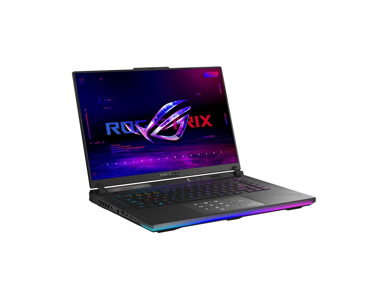 ASUS ROG Strix SCAR 16 (2023) - 16.0" 240 Hz Mini LED - Intel Core i9 13th Gen 13980HX (2.20GHz) - NVIDIA GeForce RTX 4080 Laptop GPU - 32 GB DDR5 - 1 TB PCIe SSD - Windows 11 Pro 64-bit - Gaming Laptop (G634JZ-XS96 )