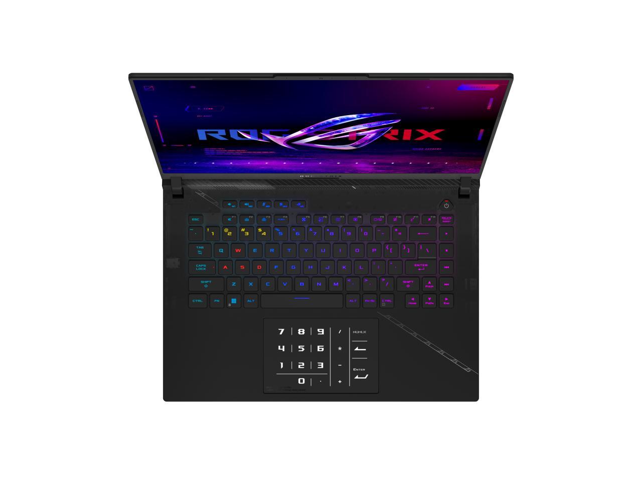 ASUS ROG Strix SCAR 16 (2023) - 16.0" 240 Hz Mini LED - Intel Core i9 13th Gen 13980HX (2.20GHz) - NVIDIA GeForce RTX 4080 Laptop GPU - 32 GB DDR5 - 1 TB PCIe SSD - Windows 11 Pro 64-bit - Gaming Laptop (G634JZ-XS96 )