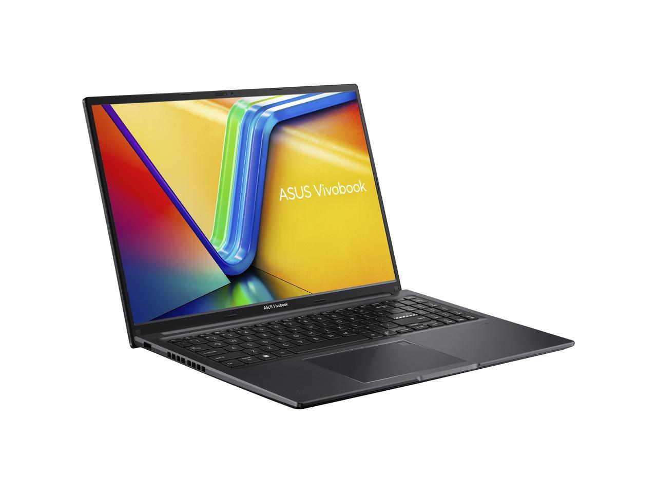 ASUS VivoBook 16 Laptop, 16" WUXGA (1920 x 1200) 16:10 Display, AMD Ryzen 5 7530U CPU, AMD Radeon Graphics, 8GB RAM, 512GB SSD, Fingerprint Sensor, Windows 11 Home, Indie Black, M1605YA-ES52