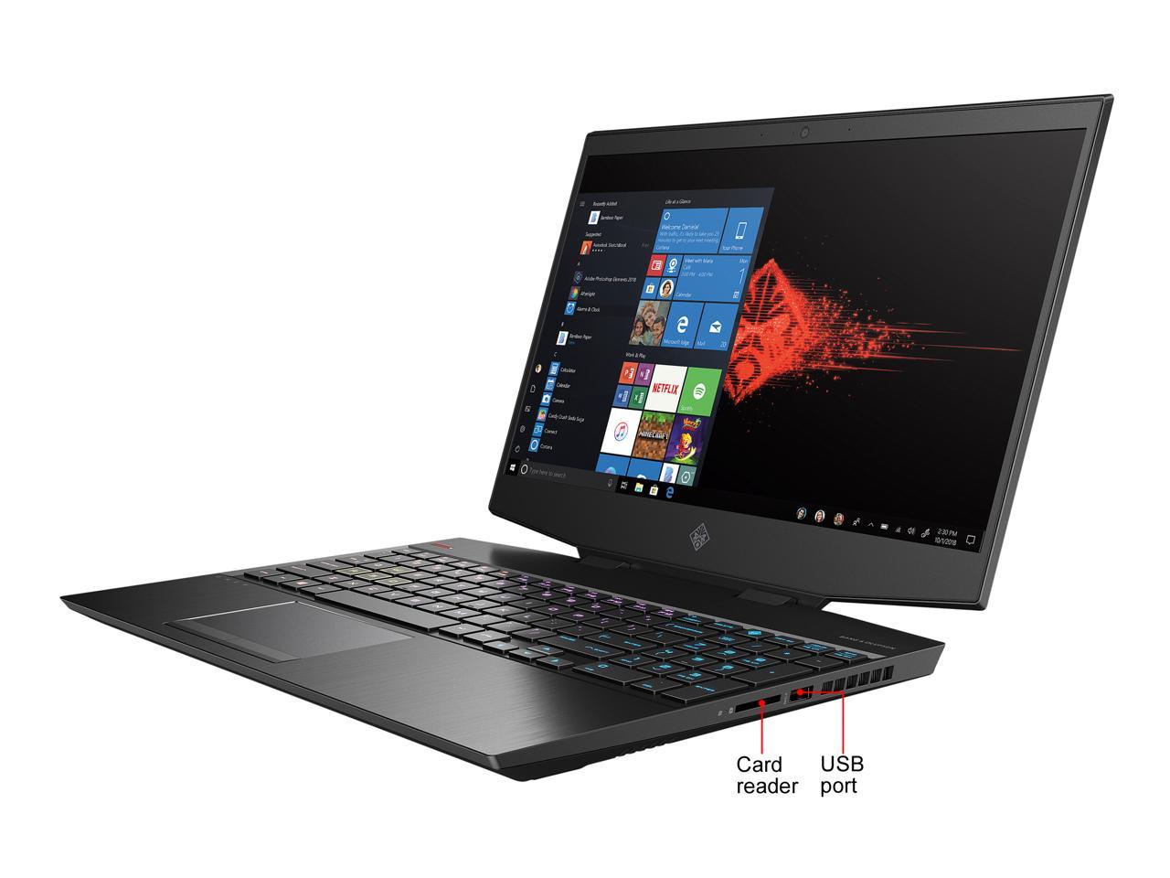 HP OMEN 15 (2020) - 15.6" FHD - Intel Core i7-10750H - GeForce RTX 2060 - 16 GB DDR4 - 512 GB SSD - Gaming Laptop (15-dh1050nr)