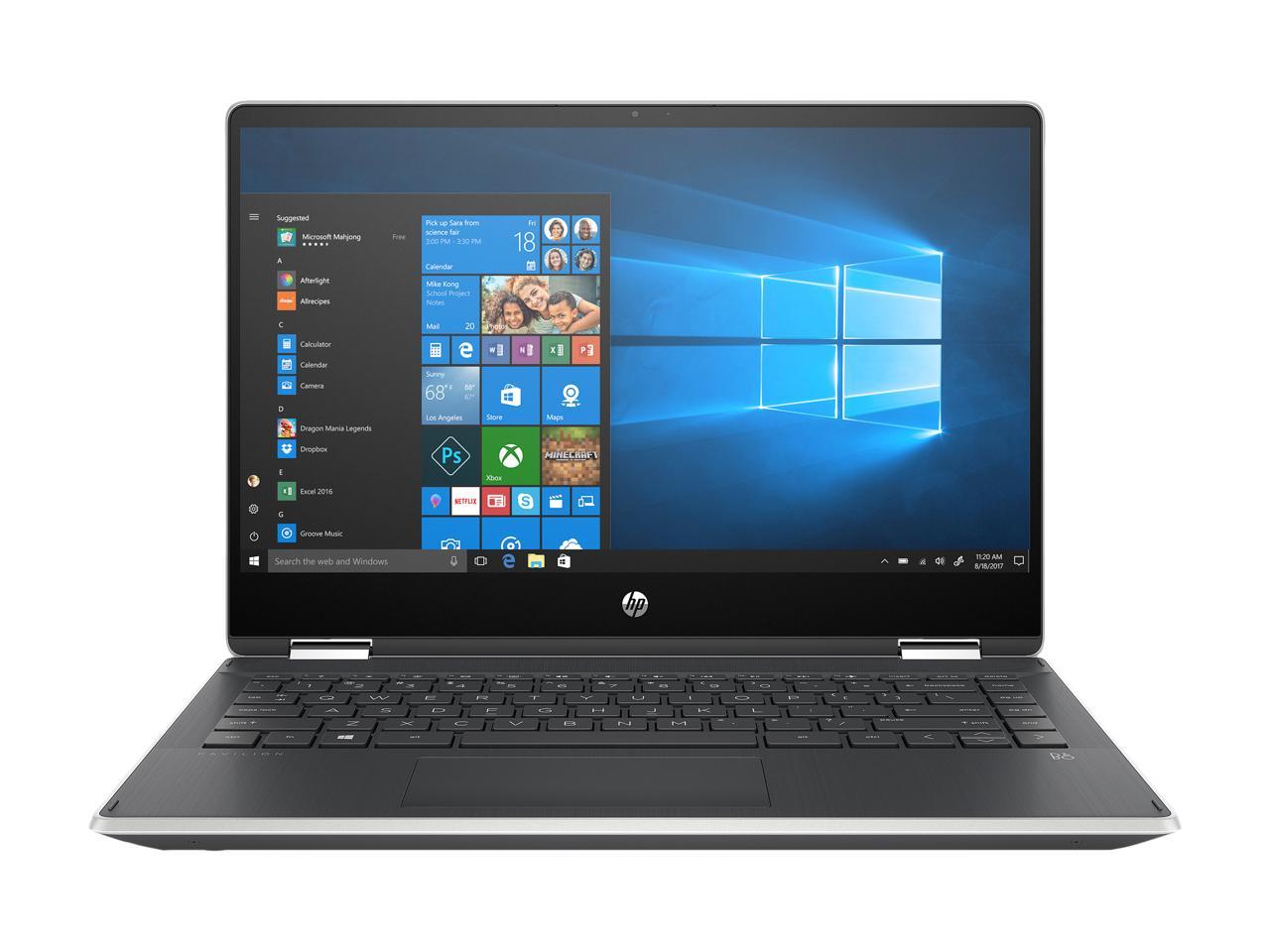 HP Pavilion x360 14-dh2075nr Intel Core i5 10th Gen 1035G1 (1.00 GHz) 8 GB Memory 256 GB PCIe SSD Intel UHD Graphics 14" Touchscreen 1366 x 768 Convertible 2-in-1 Laptop Windows 10 Home 64-bit