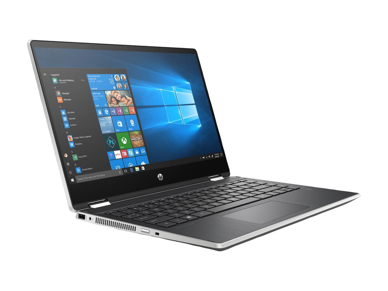 HP Pavilion x360 14-dh2075nr Intel Core i5 10th Gen 1035G1 (1.00 GHz) 8 GB Memory 256 GB PCIe SSD Intel UHD Graphics 14" Touchscreen 1366 x 768 Convertible 2-in-1 Laptop Windows 10 Home 64-bit