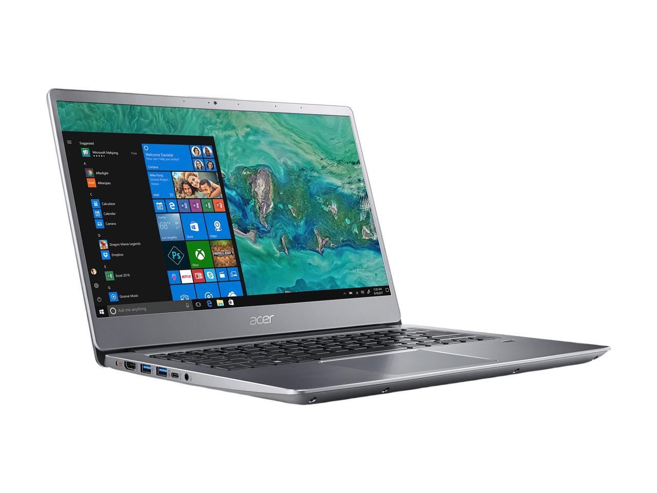 Acer Laptop Swift 3 SF314-54-56L8 Intel Core i5 8th Gen 8250U (1.60 GHz) 8 GB Memory 256 GB SSD Intel UHD Graphics 620 14.0" IPS Windows 10 Home 64-Bit