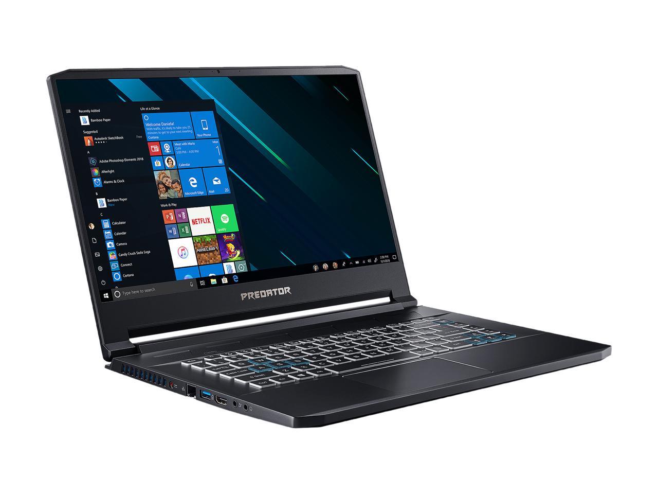 Acer - Gaming Laptop - 15.6" FHD IPS G-Sync 144 Hz, Intel Core i7-9750H (2.60 GHz), NVIDIA GeForce RTX 2080 Max-Q, 32 GB RAM, 1 TB SSD, Windows 10 Home 64-bit, Predator Triton 500 (PT515-51-73Z5)