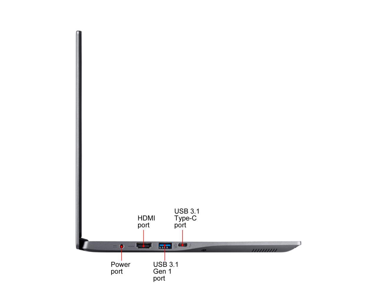 Acer Laptop Swift 3 SF314-57-59EY Intel Core i5 10th Gen 1035G1 (1.00 GHz) 8 GB LPDDR4 Memory 256 GB SSD Intel UHD Graphics 14.0" Windows 10 Home 64-bit
