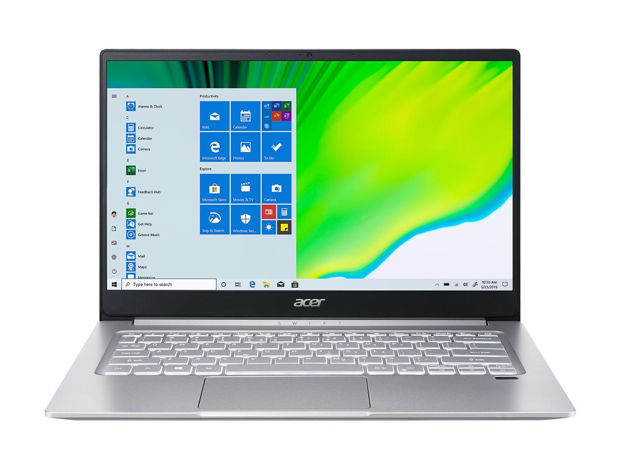 Acer Laptop Swift 3 SF314-42-R7LH AMD Ryzen 5 4000 Series 4500U (2.30 GHz) 8 GB LPDDR4 Memory 256 GB SSD AMD Radeon Graphics 14.0" Windows 10 Home 64-bit