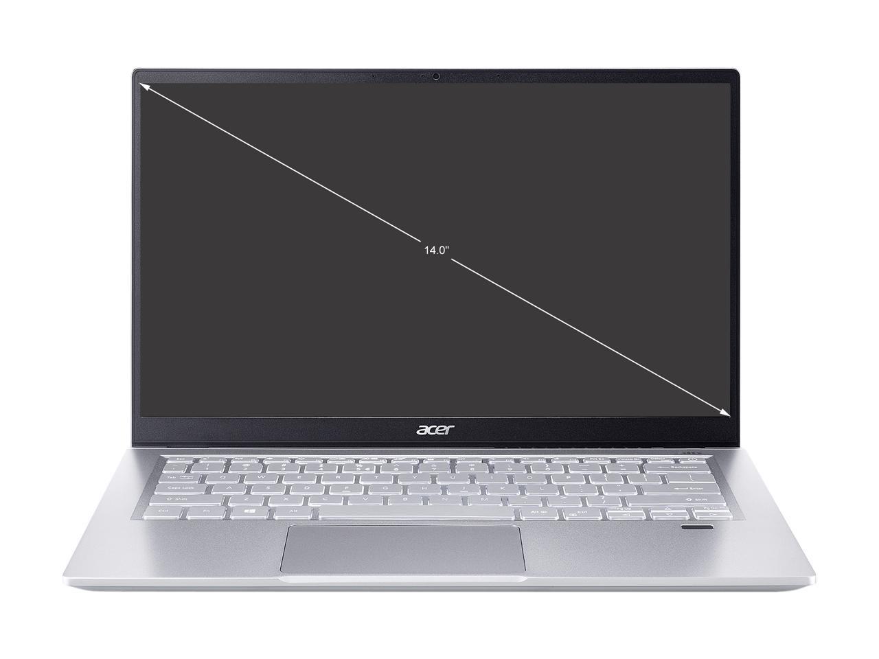 Acer Laptop Swift 3 Intel Core i7 11th Gen 1165G7 (2.80GHz) 16GB Memory 512 GB NVMe SSD Intel Iris Xe Graphics 14.0" Windows 10 Home 64-bit Intel Evo Platform SF314-511-75UX