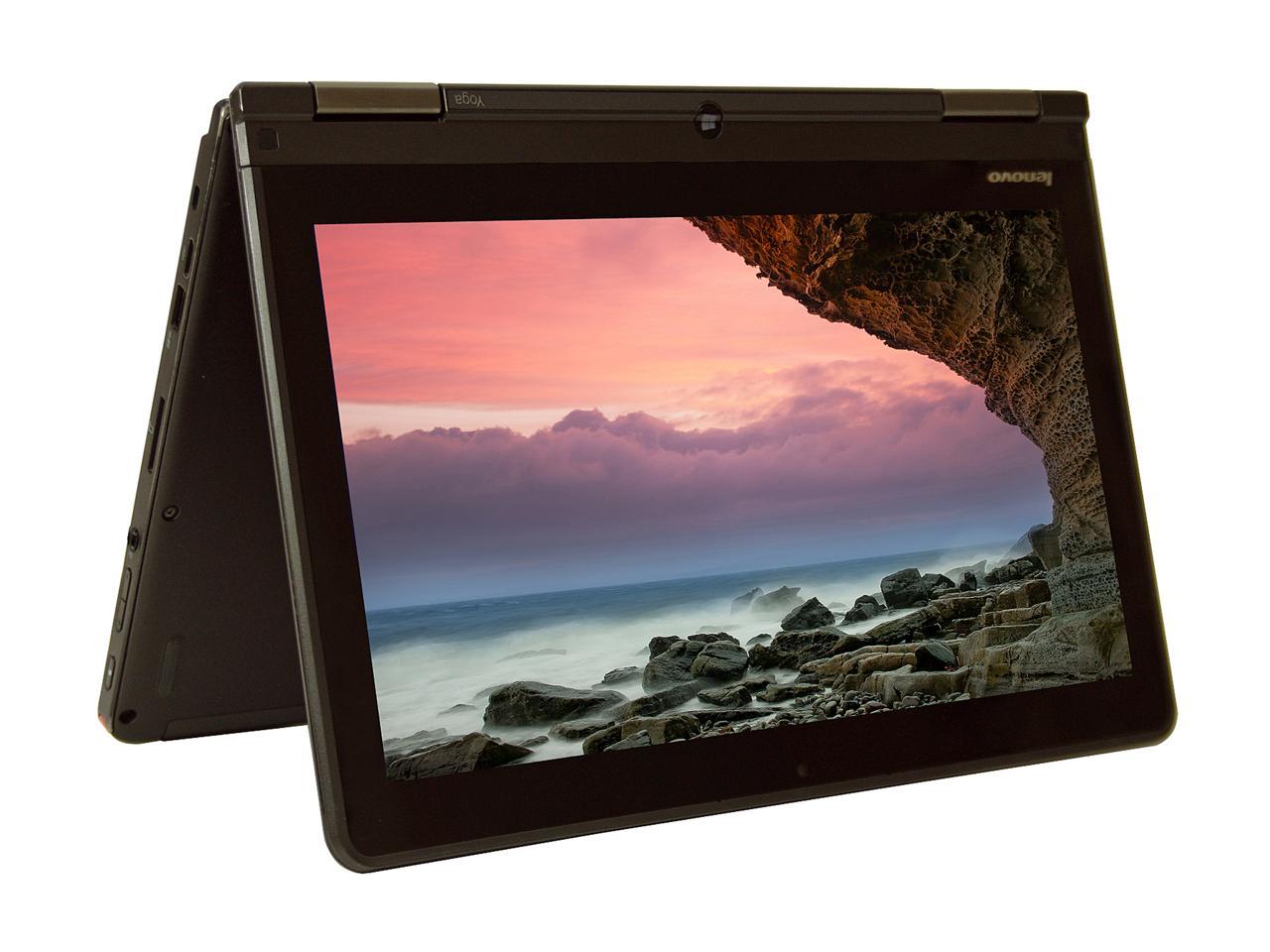 Lenovo Yoga Intel Core i5 4th Gen 4300U (1.90 GHz) 8 GB Memory 512 GB SSD Intel HD Graphics 4400 12.5" Touchscreen 1280 x 720 Convertible Grade B 2-in-1 Laptop Windows 10 Pro 64-bit