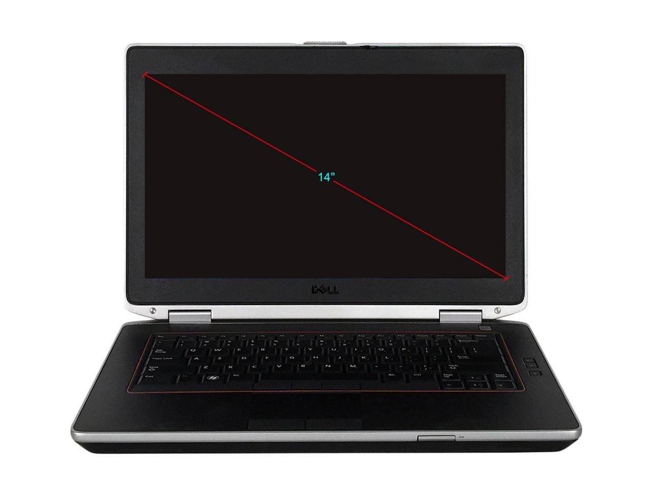 Refurbished Dell Grade A Latitude E6420 14" Laptop, Intel Core I7-2720QM 2.2 GHz, 8GB Memory, 512G SSD, DVD, WIFI, Windows 10 Home 64-bit (Multi-language), 1 Year Warranty
