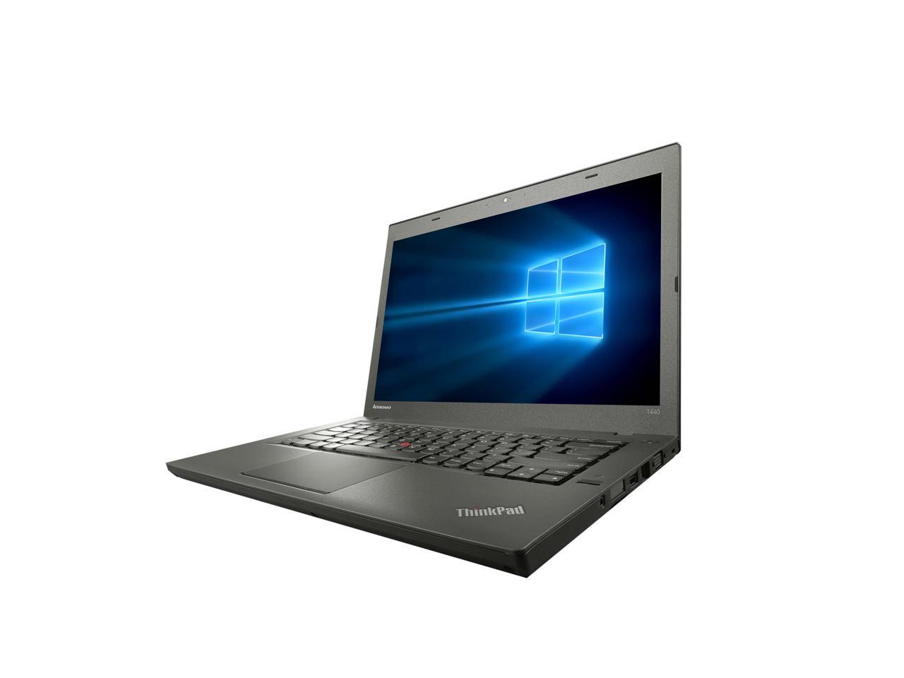 Refurbished Lenovo Grade A ThinkPad T440 Laptop, Intel Core I5 4300U 1.9GHz, 4G DDR3L, 240G SSD, WiFi, 14INCH , W10Pro 64-bit Multi-Language, 1 Year Warranty