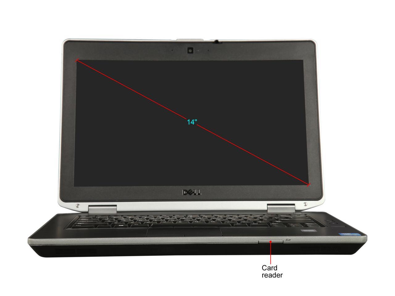 DELL Grade B Laptop E6430 Intel Core i5 3rd Gen 3320M (2.60 GHz) 4 GB Memory 128 GB SSD 14.0" Windows 10 Home 64-bit