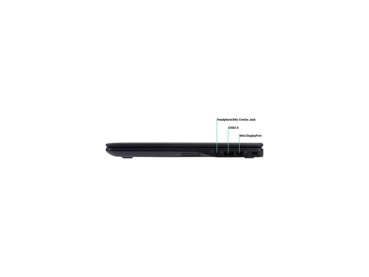 DELL B Grade Laptop E7250 Intel Core i5 5th Gen 5300U (2.30 GHz) 8 GB Memory 256 GB SSD 12.5" Windows 10 Pro 64-Bit