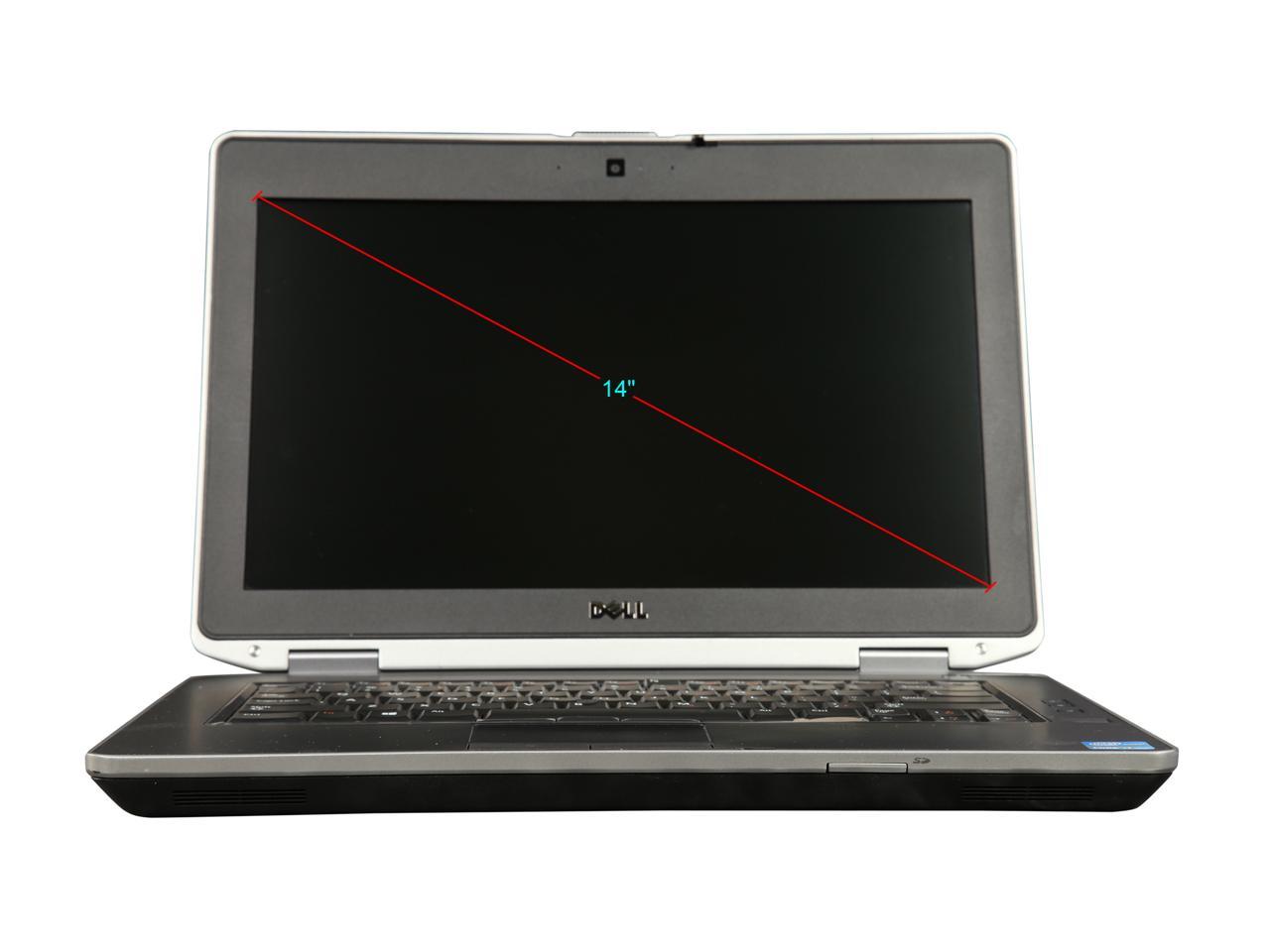 DELL B Grade Laptop E6430 Intel Core i5 3rd Gen 3210M (2.50 GHz) 4 GB Memory 250 GB HDD 14.0" Windows 10 Home 64-Bit
