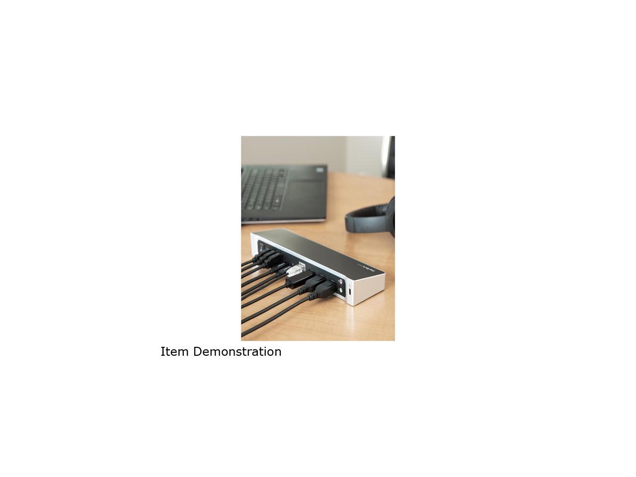 StarTech.com DK30CH2DPPD 4K USB C Dock - 60W Power Delivery - Triple Monitor USB C to HDMI DisplayPort Docking Station (DK30CH2DPPD)