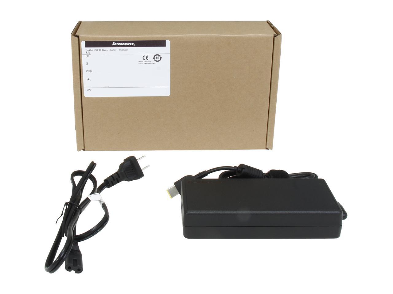ThinkPad 4X20E50574 170W AC Adapter (Slim Tip) for ThinkPad W540 - US, Canada, Mexico