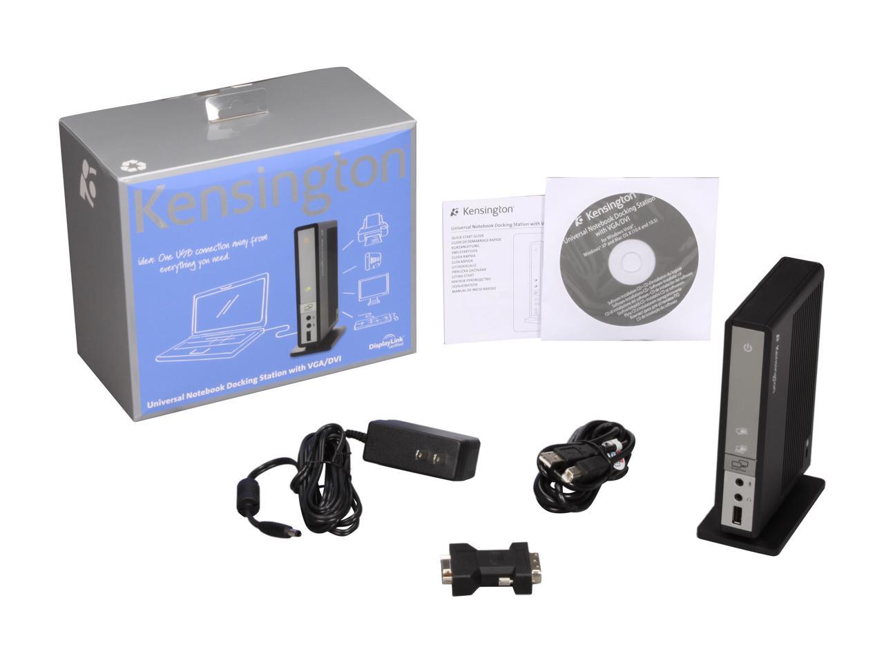 Kensington K33930US Universal Notebook Docking Station with VGA/DVI