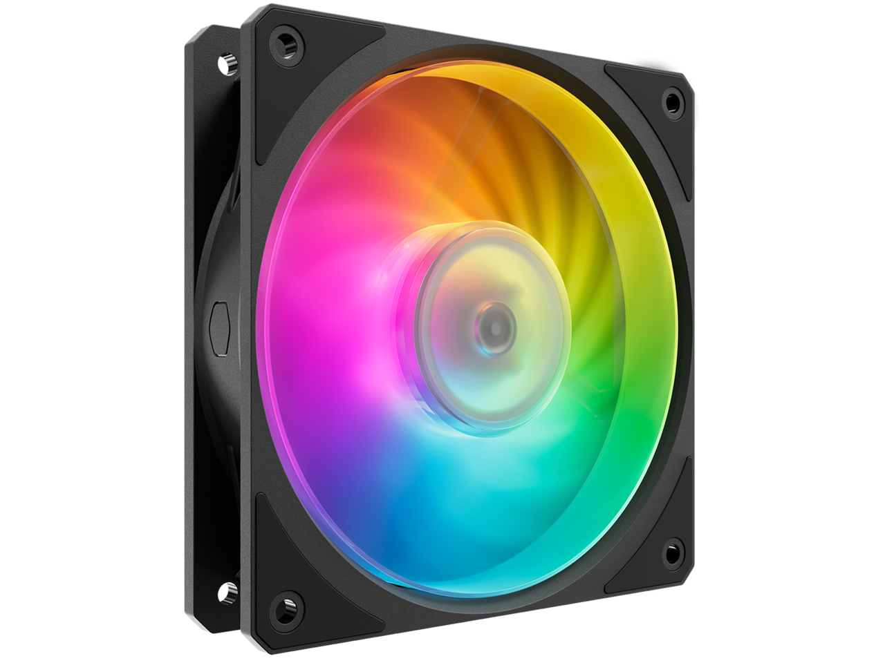 Cooler Master Mobius 140P ARGB High Performance Interconnecting Ring Blade Fan, PWM 2400rpm, Loop Dynamic Bearing, ARGB Customizable LEDs for PC Case, Liquid and Air Cooler (MFZ-M4DN-19NP2-R1)