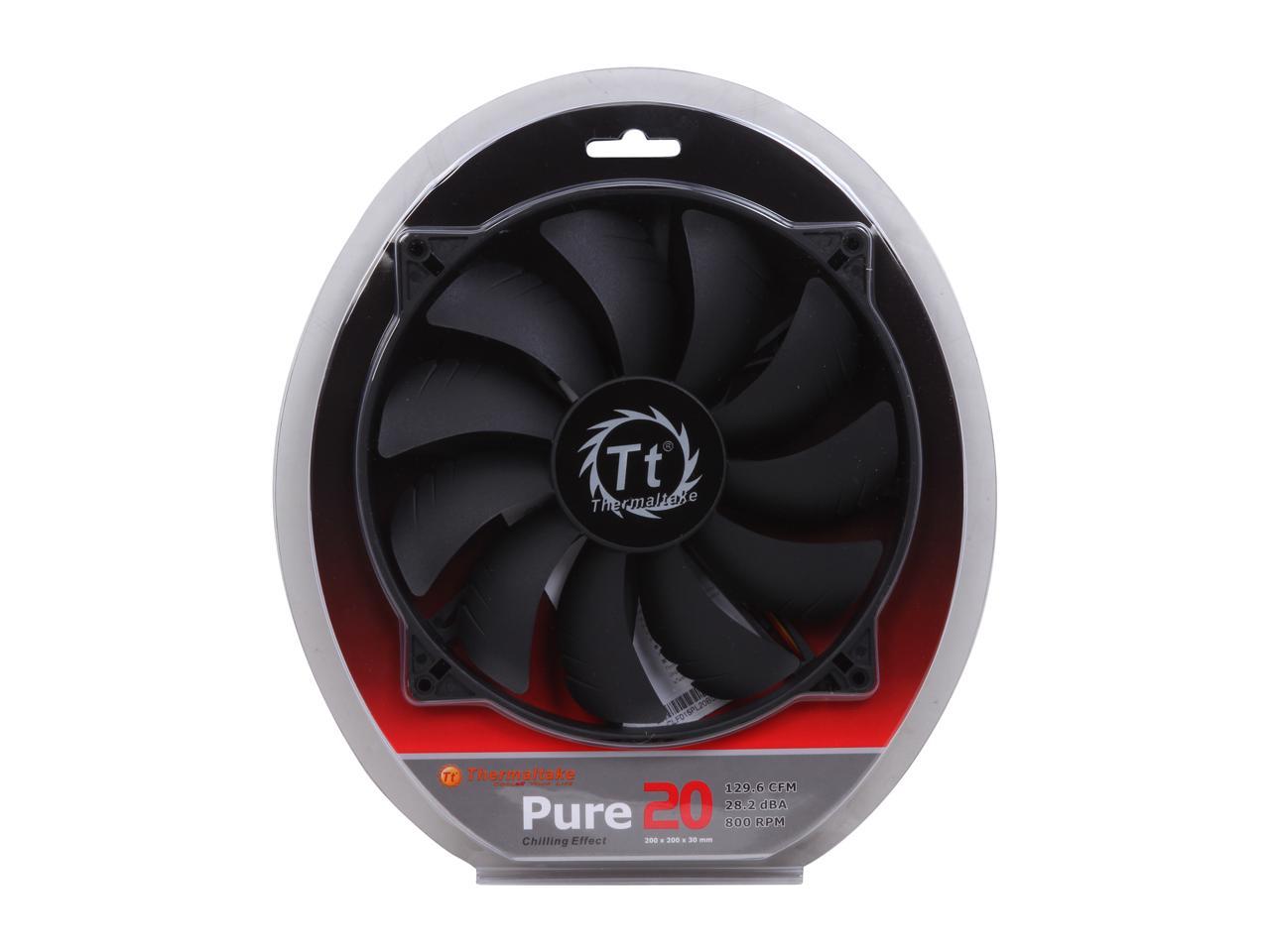 Thermaltake Pure 20 CL-F015-PL20BL-A 200mm Quiet High Airflow Case Fan