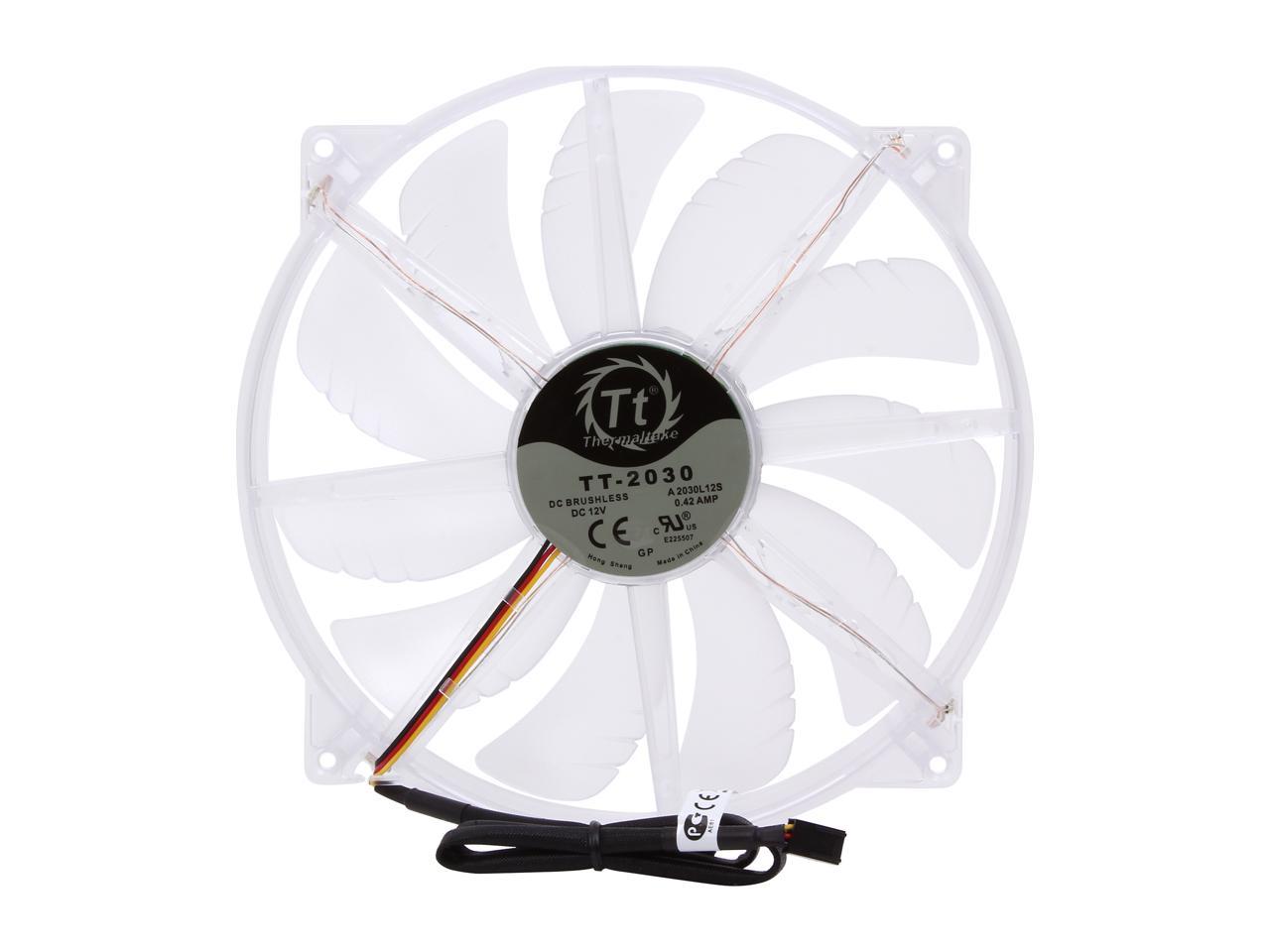 Thermaltake CL-F016-PL20BU-A 200mm Blue LED Pure Series Quiet High Airflow Case Fan